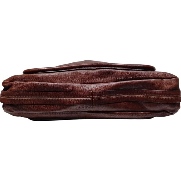 (L3) Authentic Chloe Shoulder Bag Brown Leather Luxury Vintage Designer Handbag - Picture 4 of 9